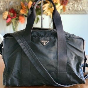 Prada nylon Boston bag/ travel bag